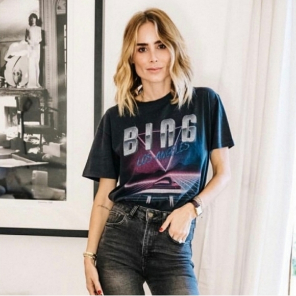 Anine Bing Tops - Anine Bing Los Angeles Vintage Car Tee